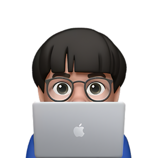 My avatar typing on a laptop